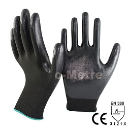 Нитриловые перчатки NY1350P-BLK/BLK