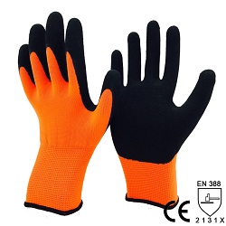 Латексные перчатки NM1350F-OR/BLK