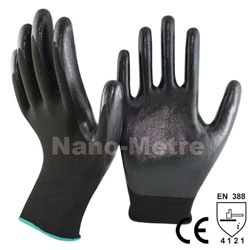 Нитриловые перчатки NY1350P-BLK/BLK