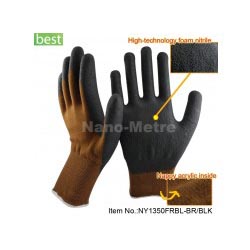 Нитриловые перчатки NMSAFETY NY1350FRBL-BR/BLK