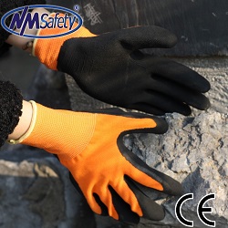 Латексные перчатки NM1350F-OR/BLK